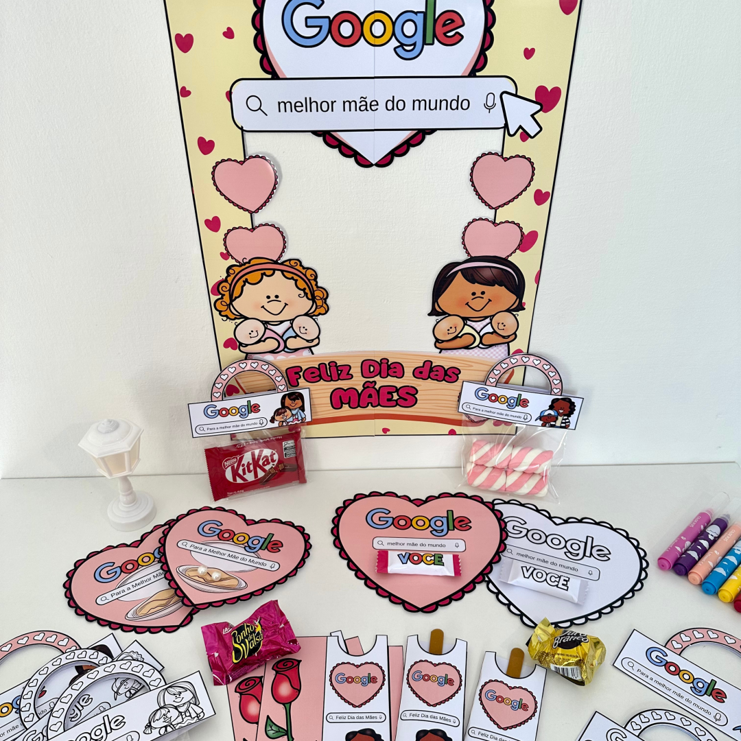 Kit Dia das Mães tema Google