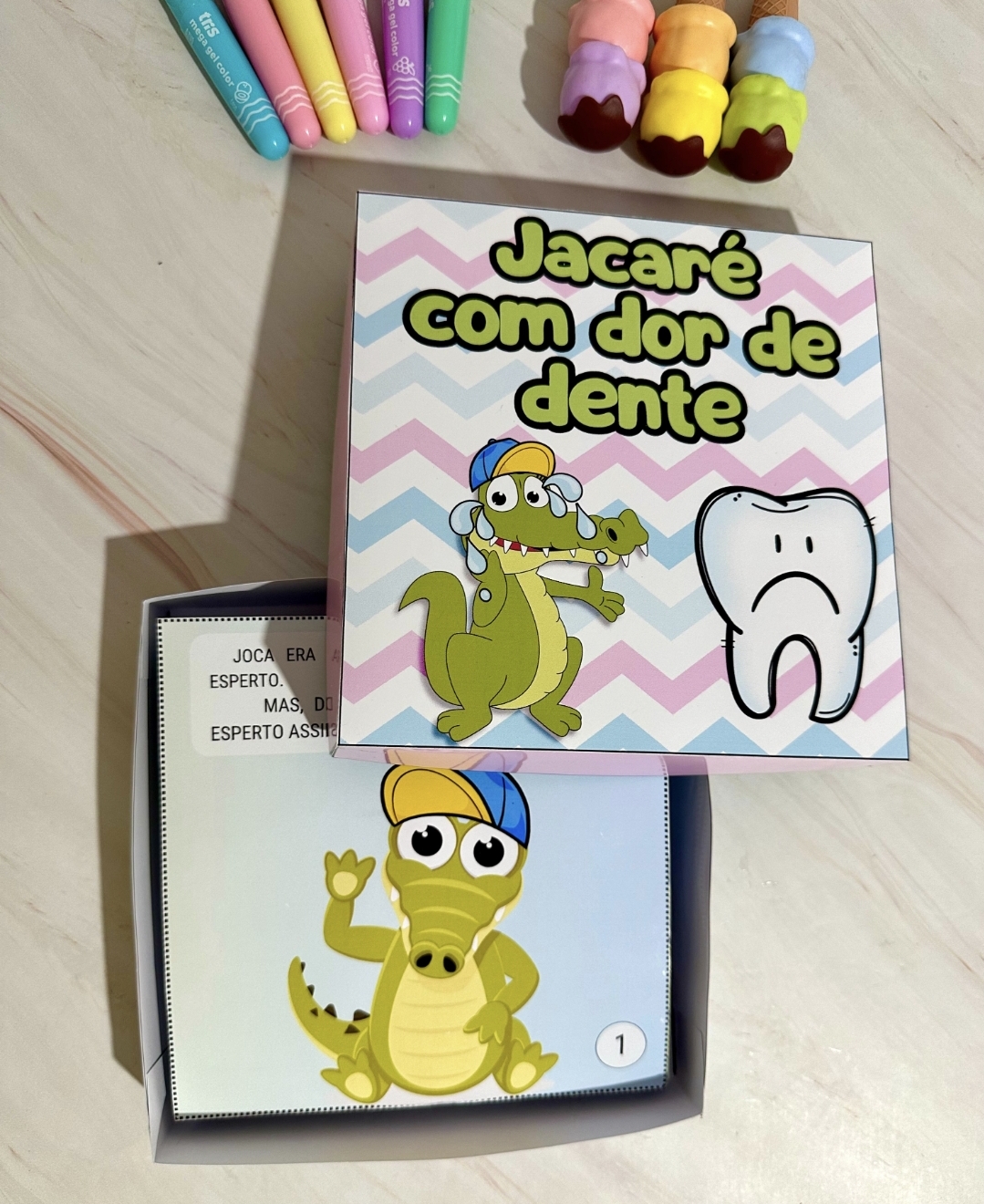 Historia Jacaré com Dor de Dente