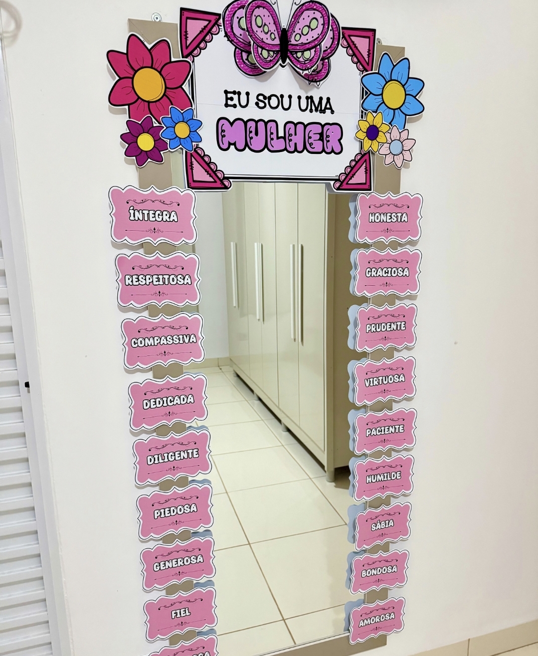 Espelho das Afirmações Dia da Mulher