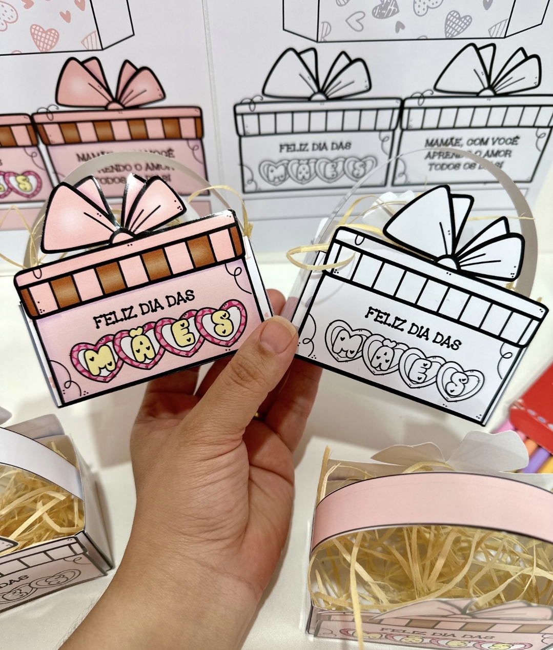 Lembrancinha Cestinha Dia das Mães