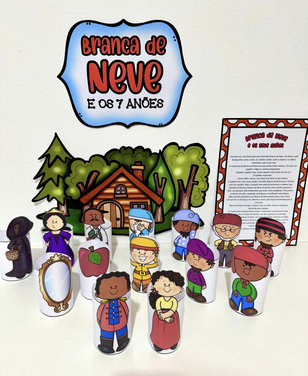 Branca de Neve Personagens 3D