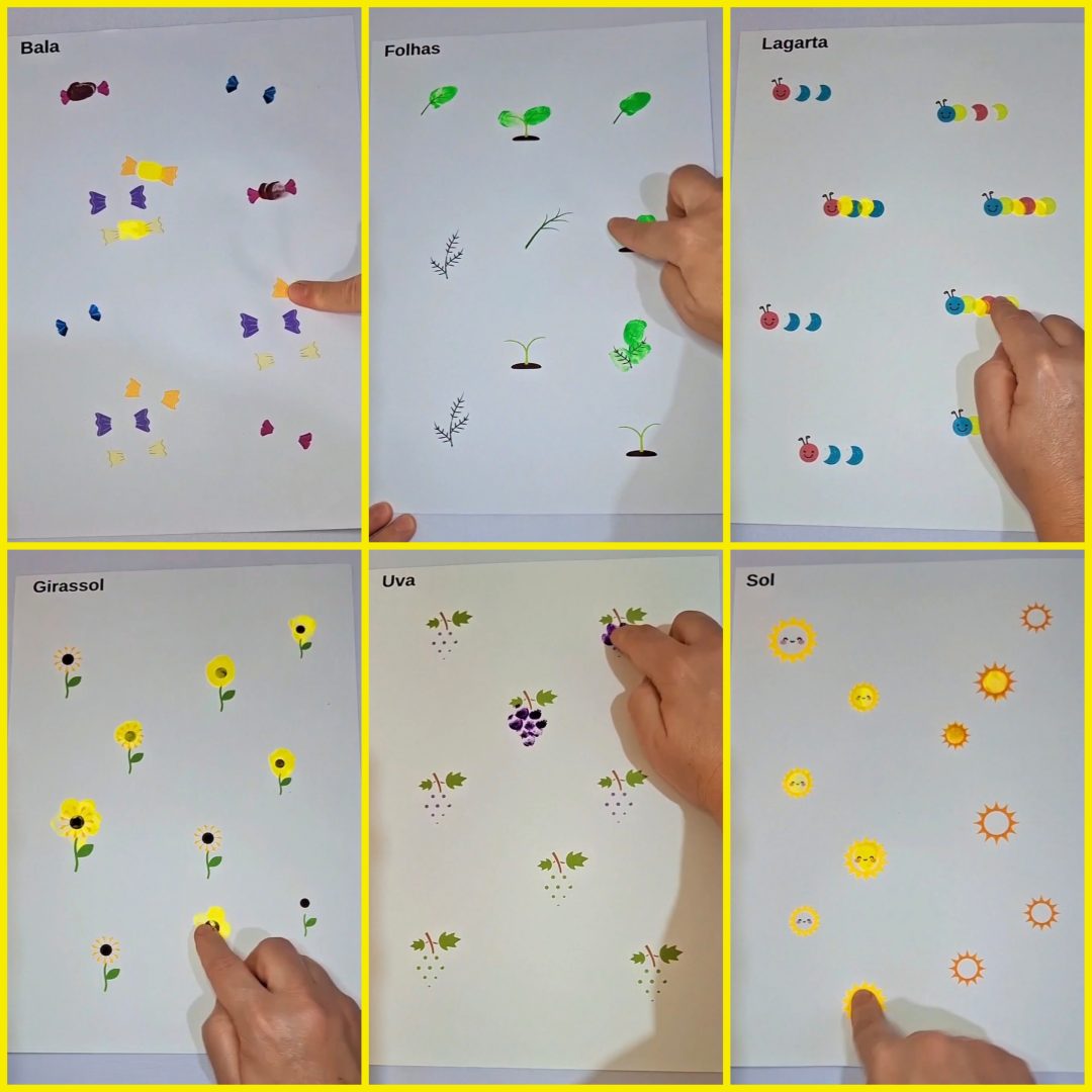 Pintando com Dedinhos Alfabeto Completo