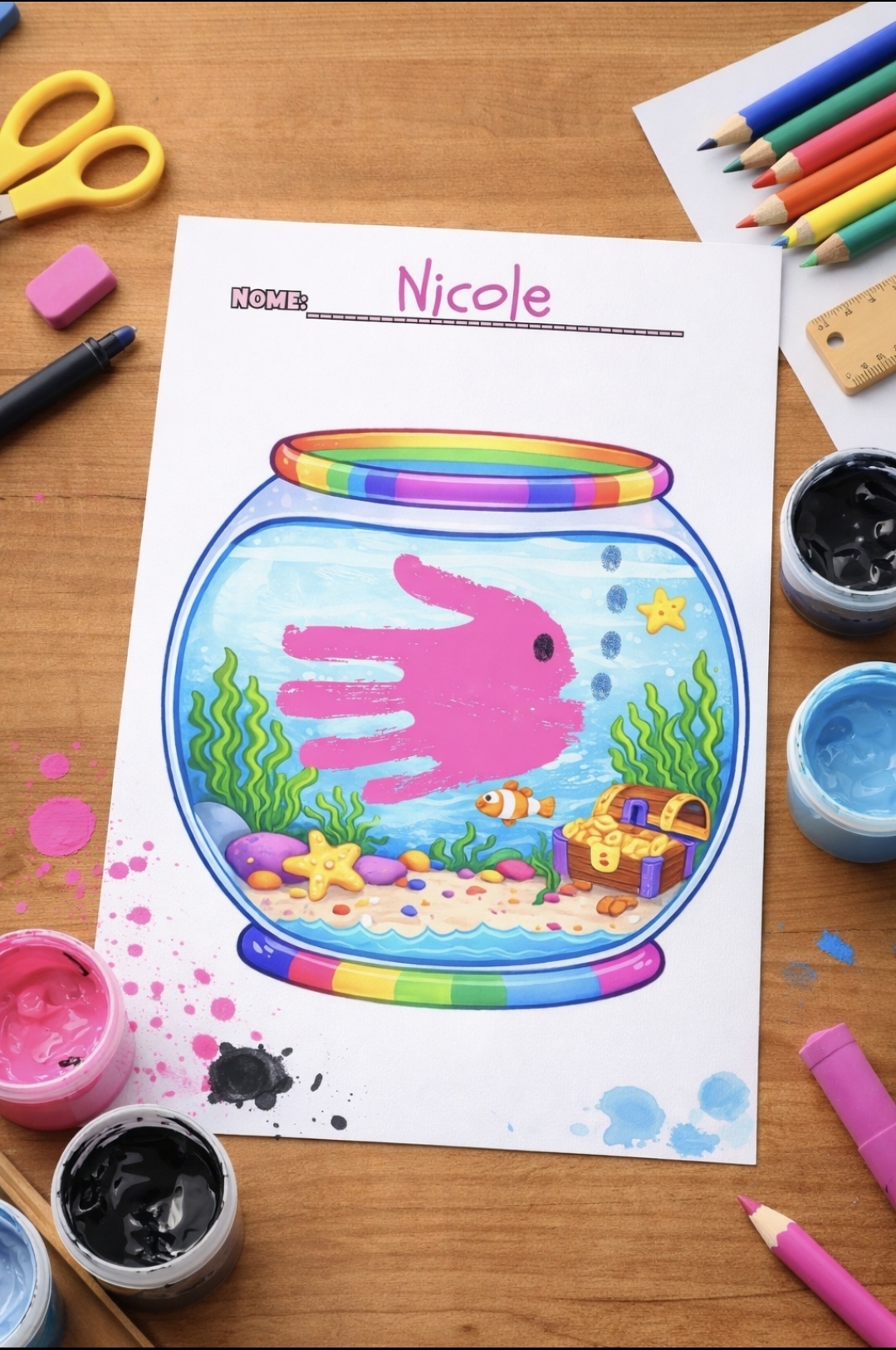 Minha Mão Nadou no Aquário