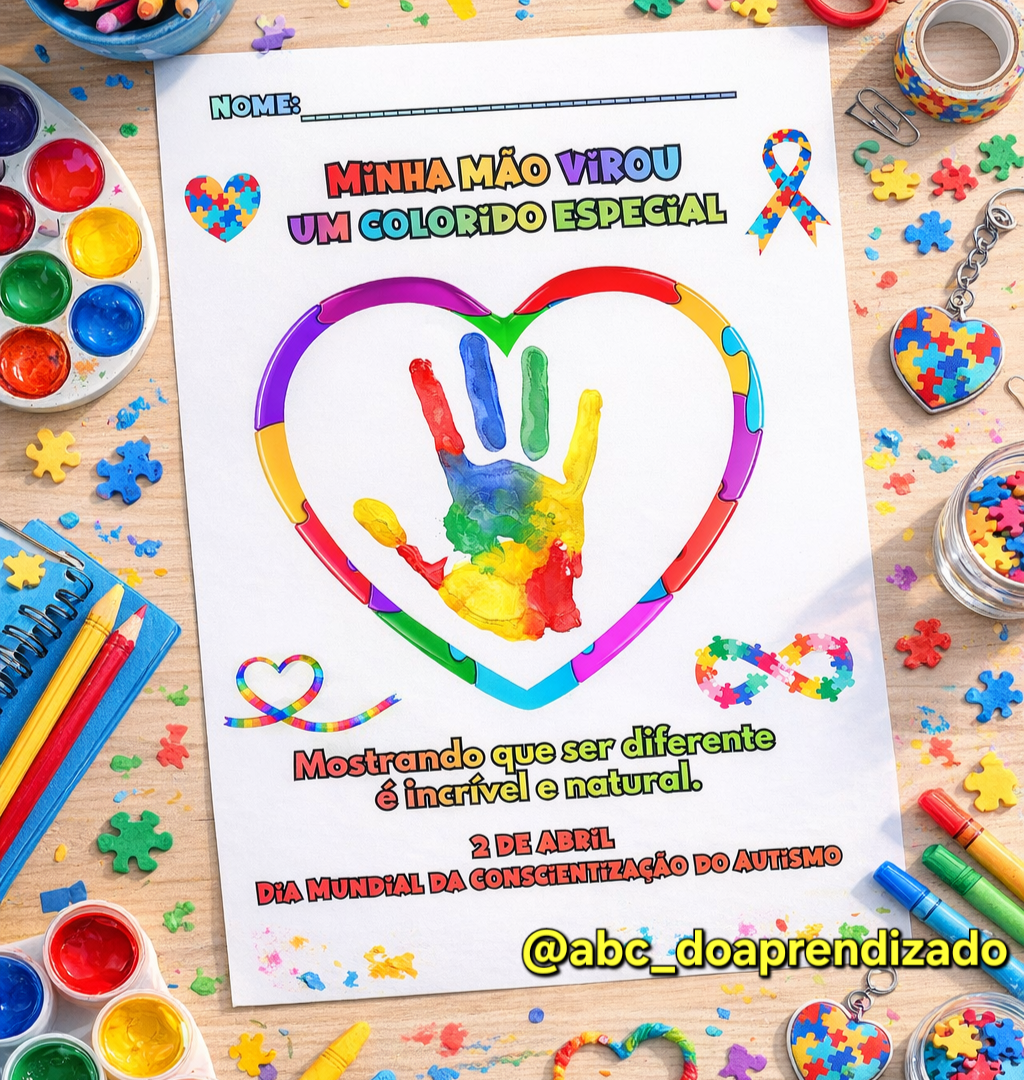 Minha Mão Virou Um Colorido Especial