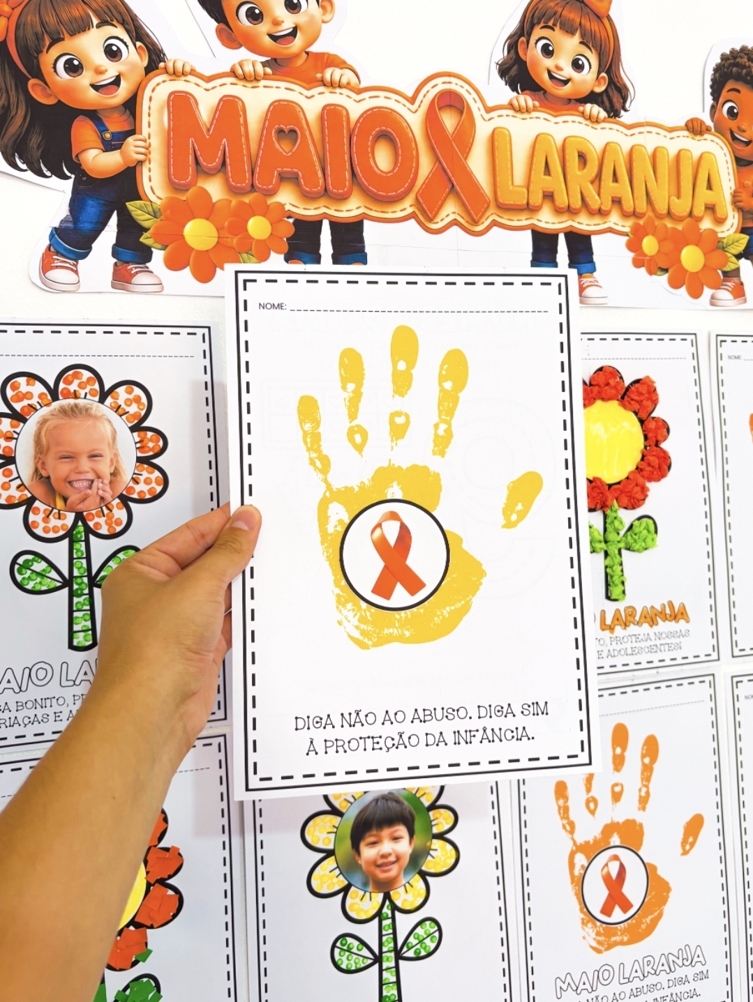 Painel de Atividades: Maio Laranja